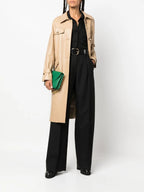 Ferragamo High-waisted Wide-leg Trousers in Black