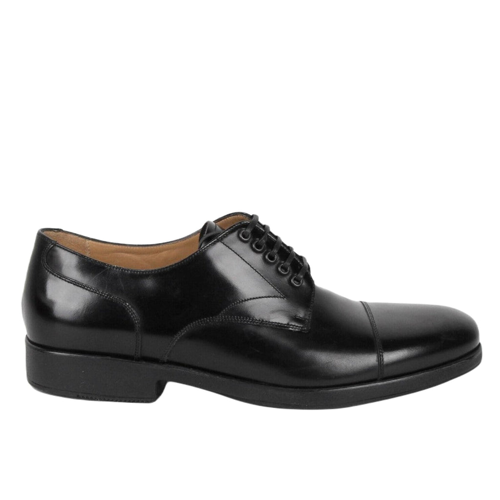 Ferragamo Larry Men's Lace Up Shoes in Black