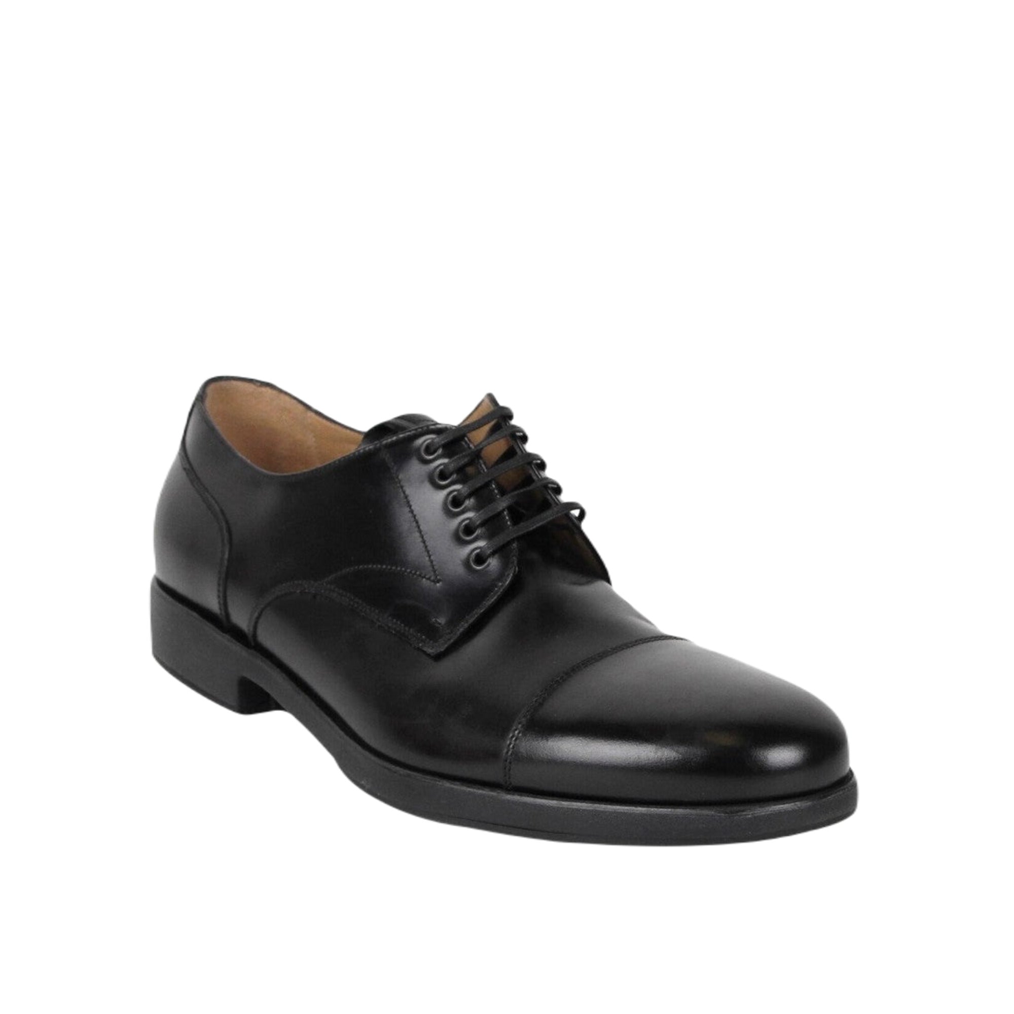 Ferragamo Larry Men's Lace Up Shoes in Black