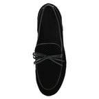 Bottega Veneta Trinity Intrecciato Velvet Loafers in Red