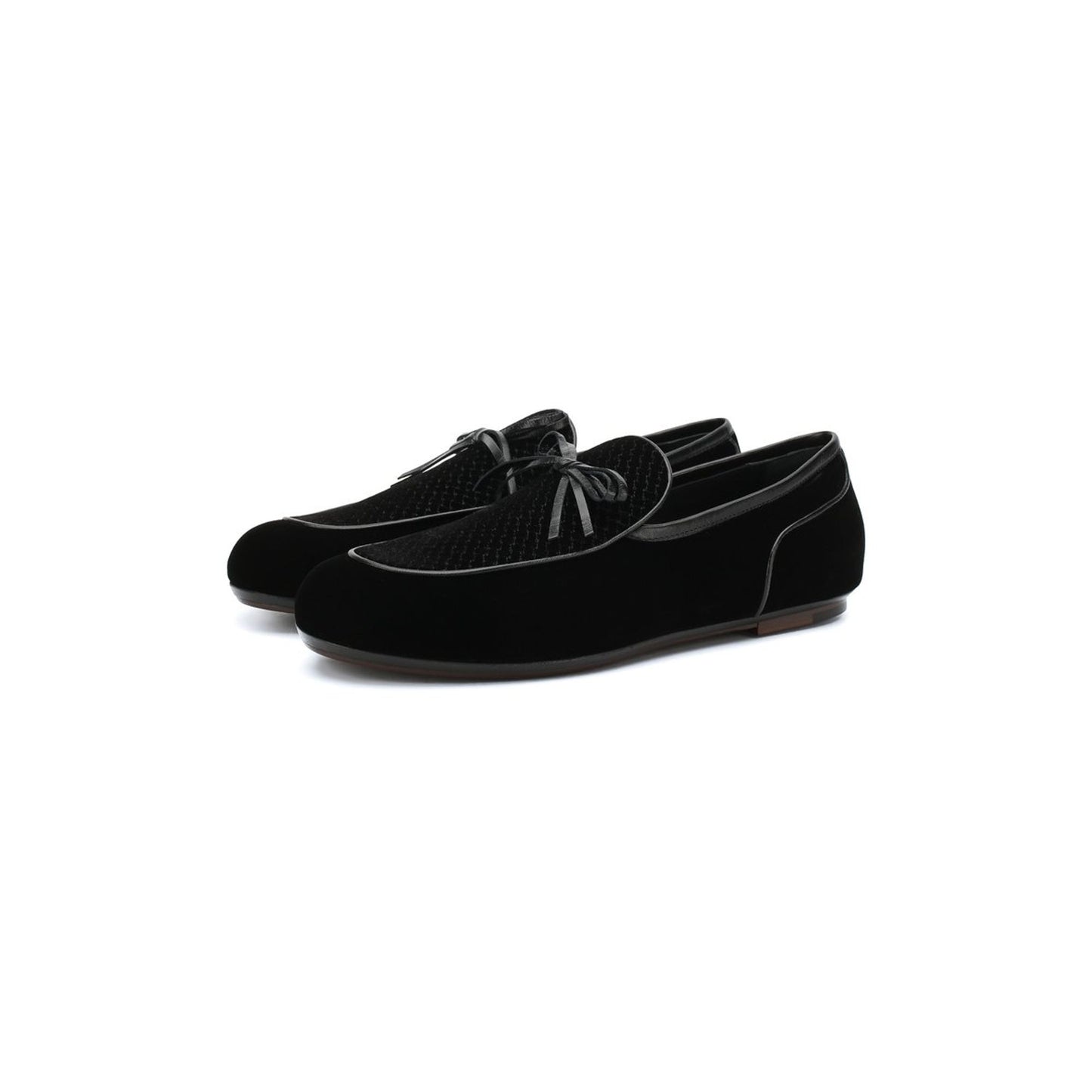 Bottega Veneta Trinity Intrecciato Velvet Loafers