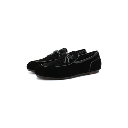 Bottega Veneta Trinity Intrecciato Velvet Loafers