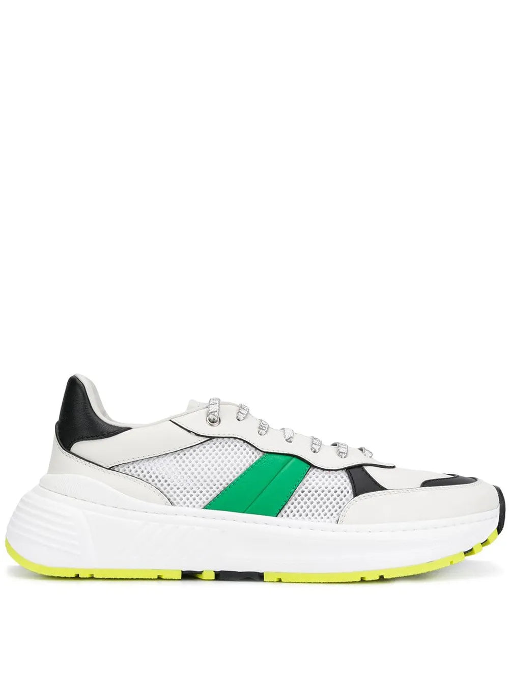 Bottega Veneta Speedster Athletic Sneakers White/Green/Black
