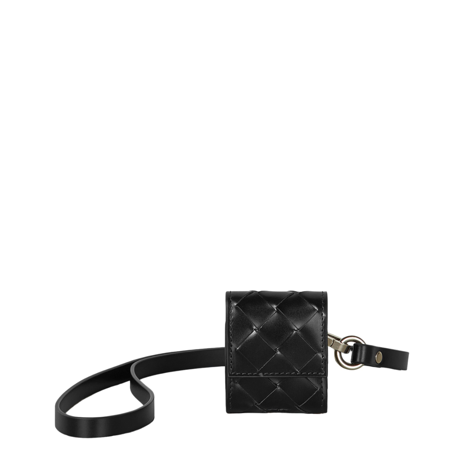 Bottega Veneta Plain Leather Smartphone Case in Black
