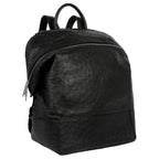 Bottega Veneta Ostrich Leather Outlet Backpack in Black