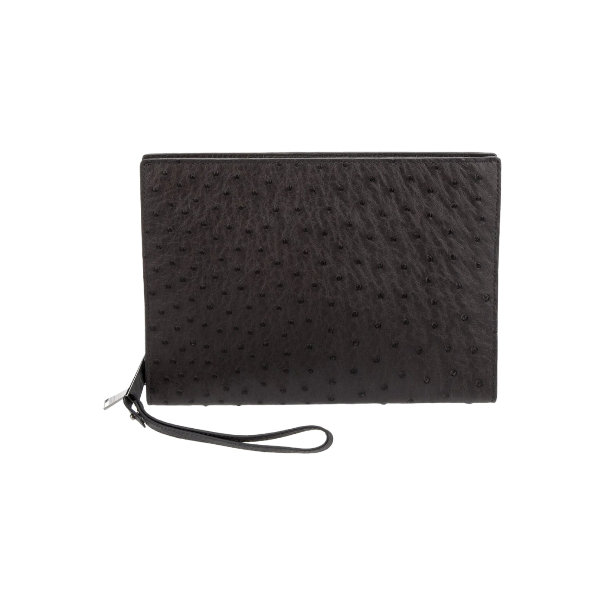 Bottega Veneta Leather Ostrich skin clutch