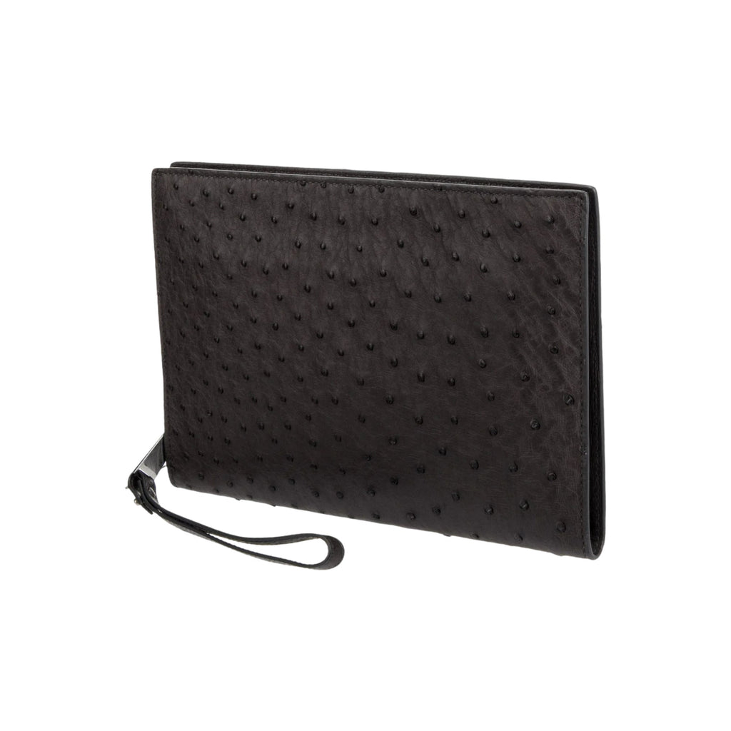 Bottega Veneta Leather Ostrich skin clutch