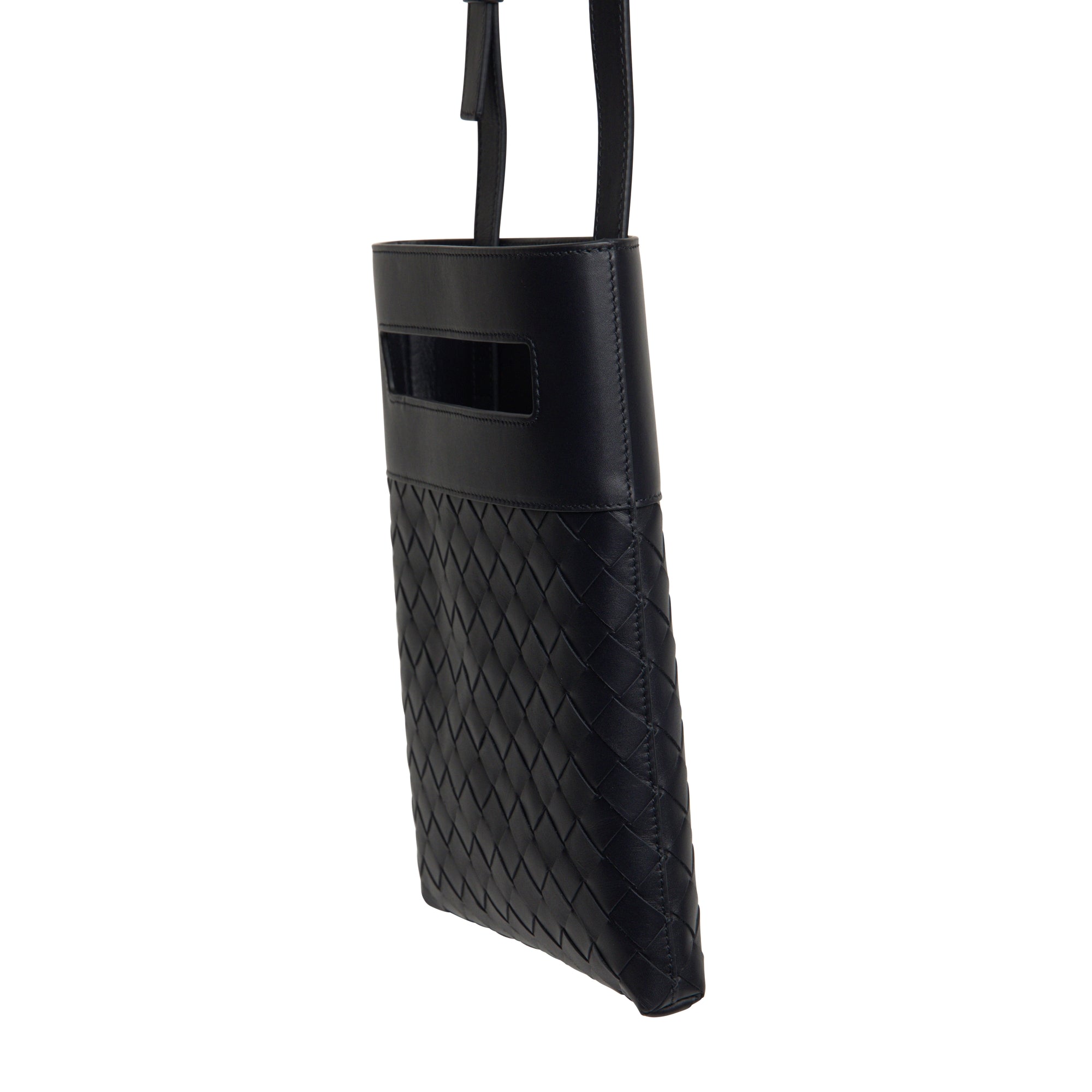 Bottega Veneta Mesh Crossbody Bag in Blue