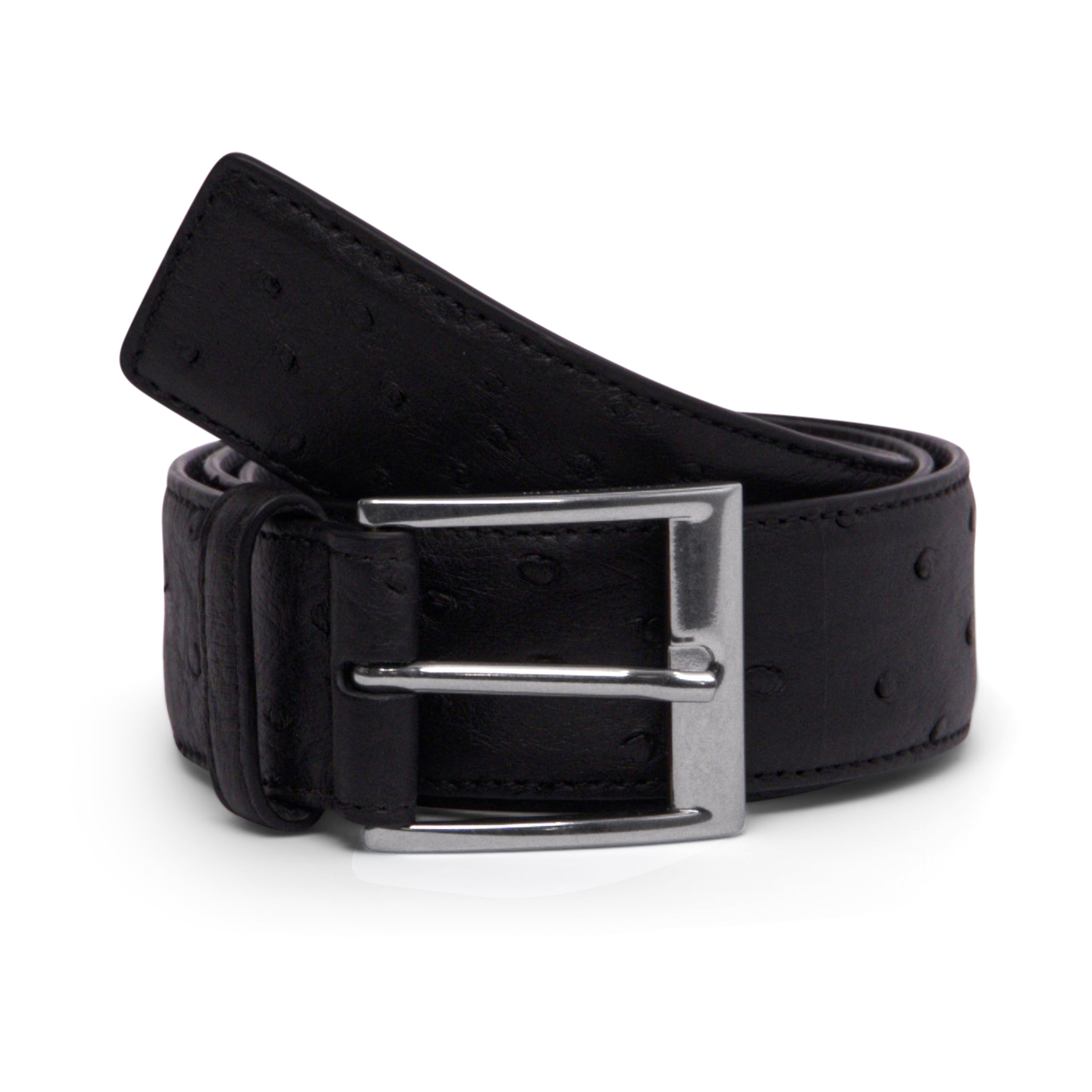 Bottega Veneta Leather Belt in Black in Black