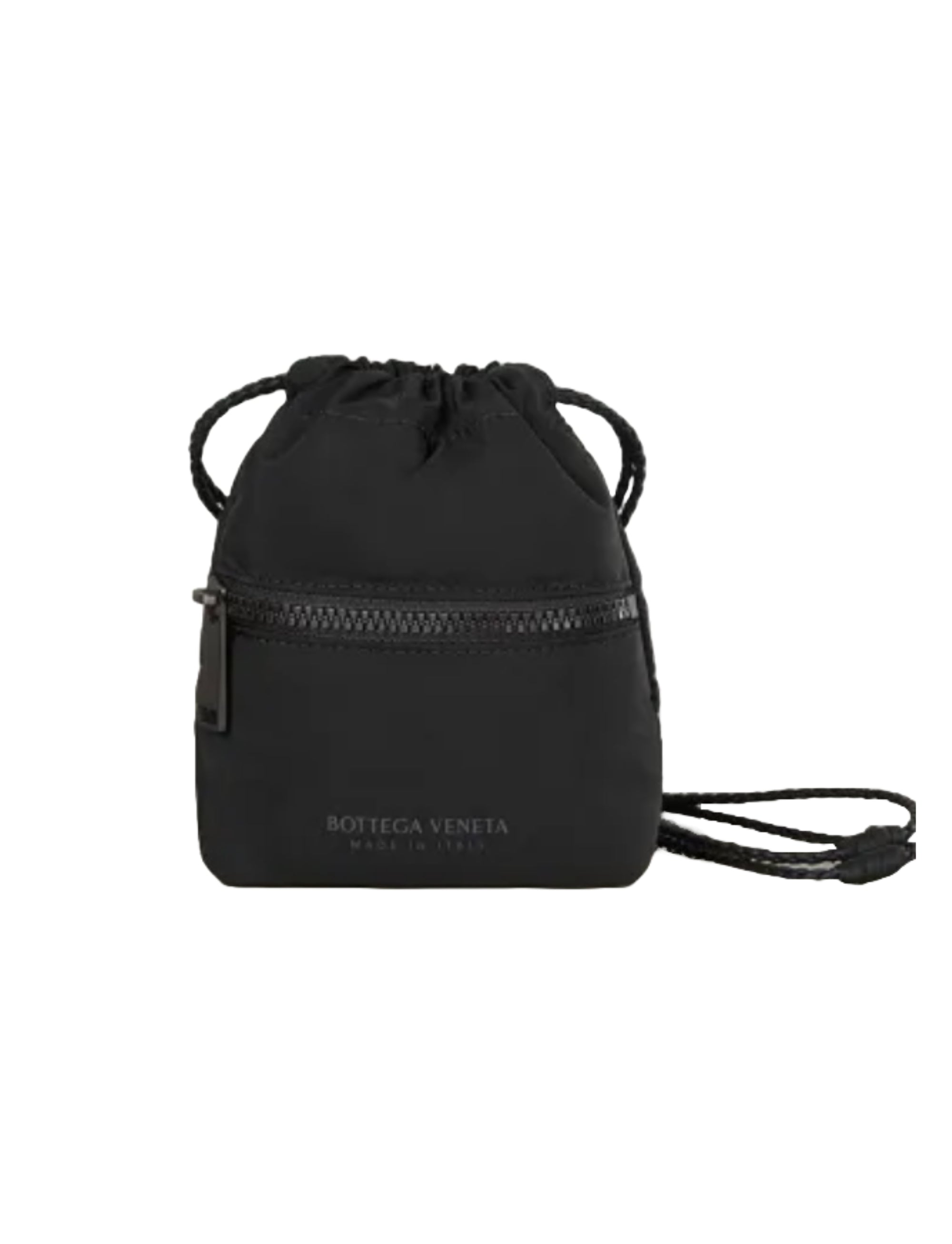 Bottega Veneta Lightweight Paper Nylon Multifunctional Storage Bag in Black