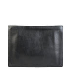 Bottega Veneta Leather Document Case Wristlet in Black