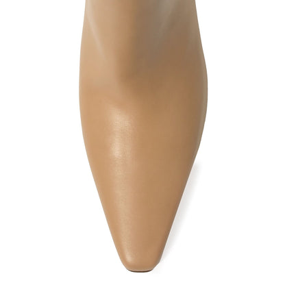 Bottega Veneta Ladies Beige Ankle Boots