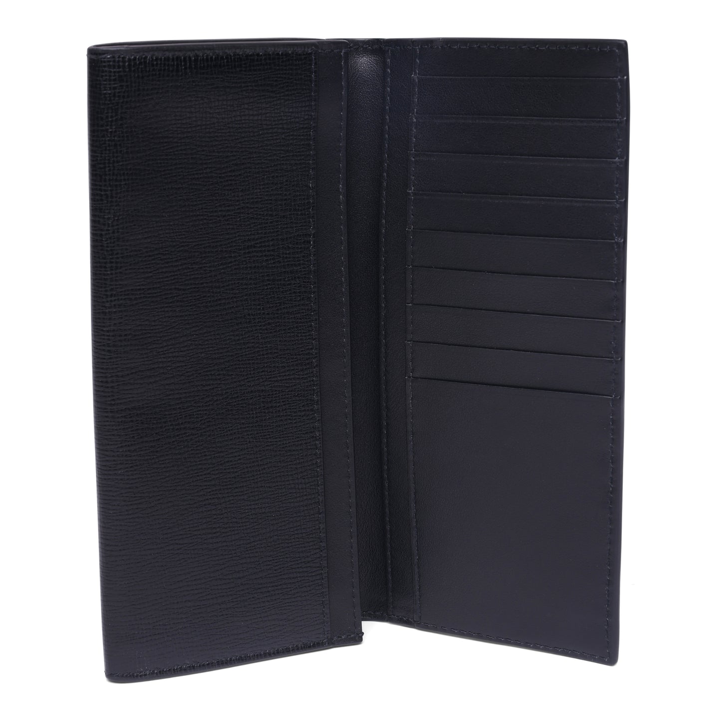 Bottega Veneta Long Bi-fold Unisex Leather Wallet