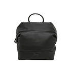Bottega Veneta Leather Black Backpack in Black