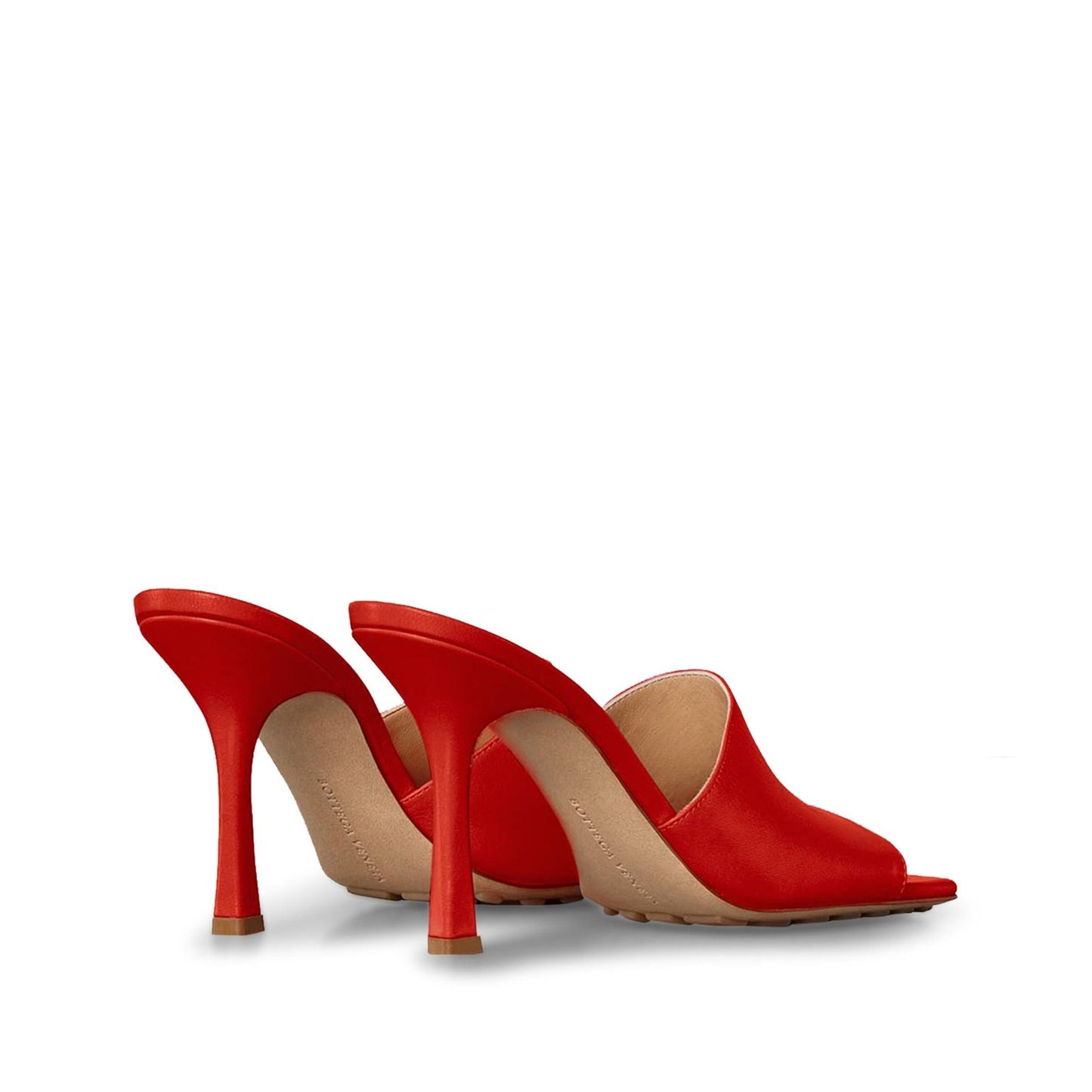 Bottega Veneta Ladies Leather Sandals in Red