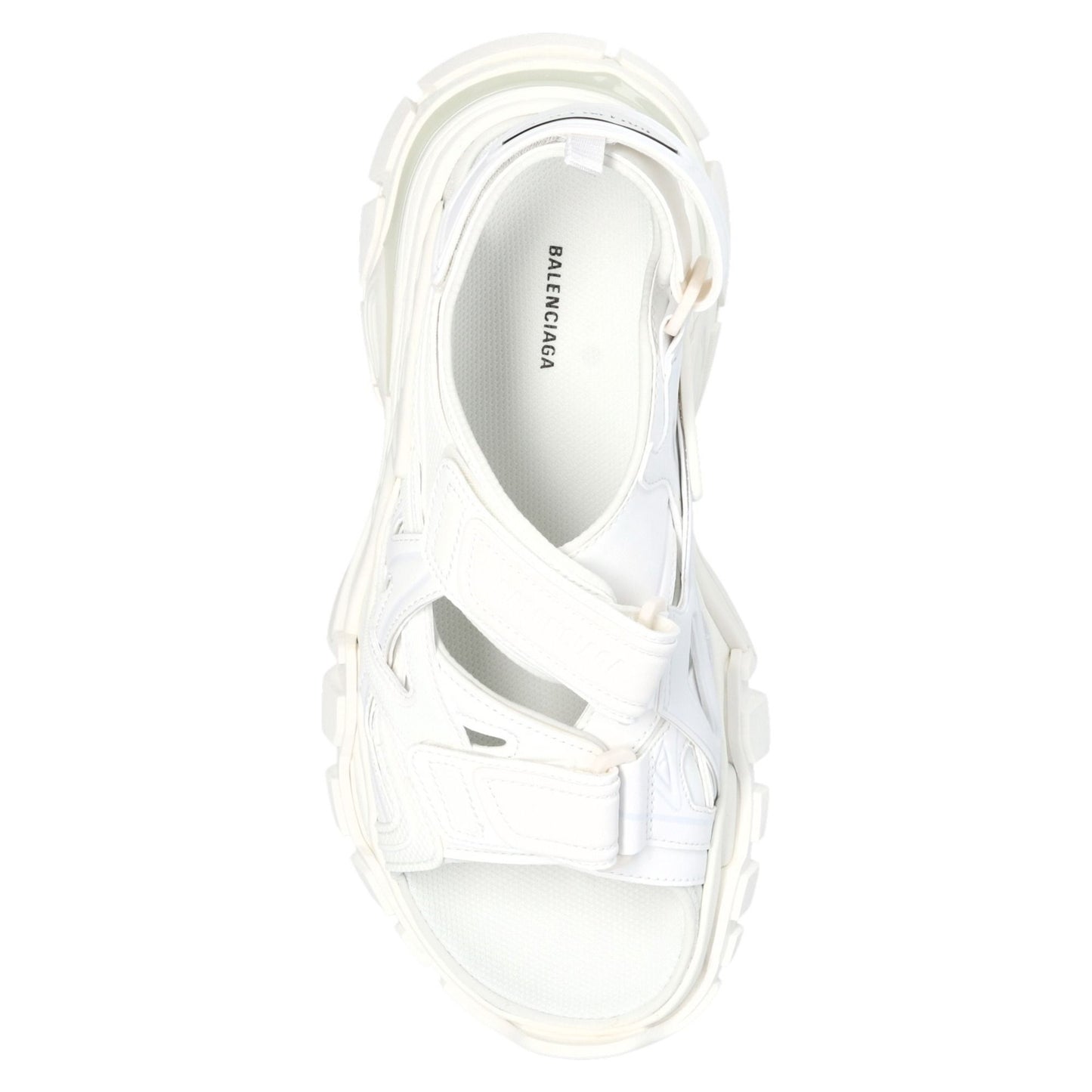 Balenciaga Women’s White Strap Track Sandals