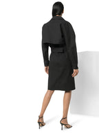 Bottega Veneta Trench-Style Dress in BLACK