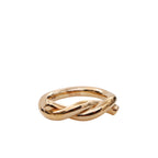 Bottega Veneta Men's Gold-Plated Knot Ring