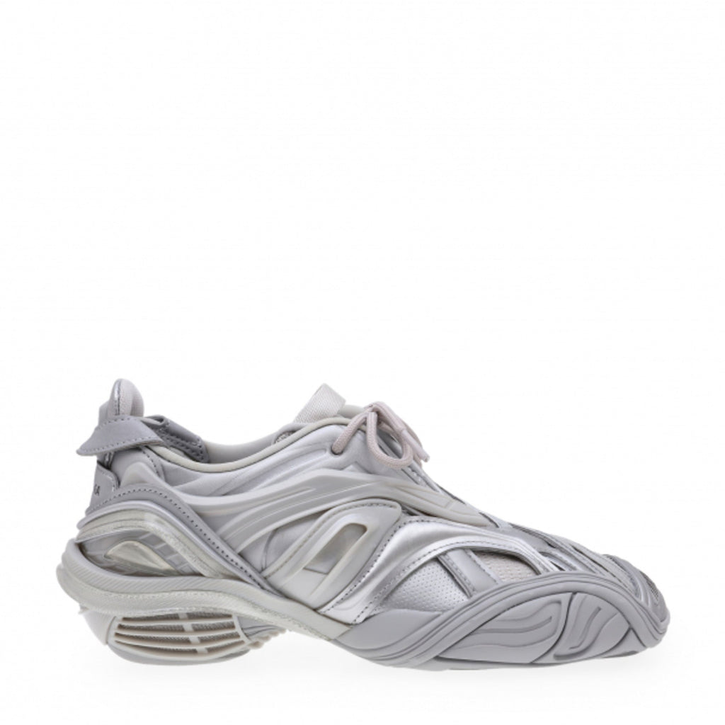 Balenciaga Metallic Low-Top Sneakers in SILVER