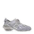 Balenciaga Metallic Low-Top Sneakers in SILVER