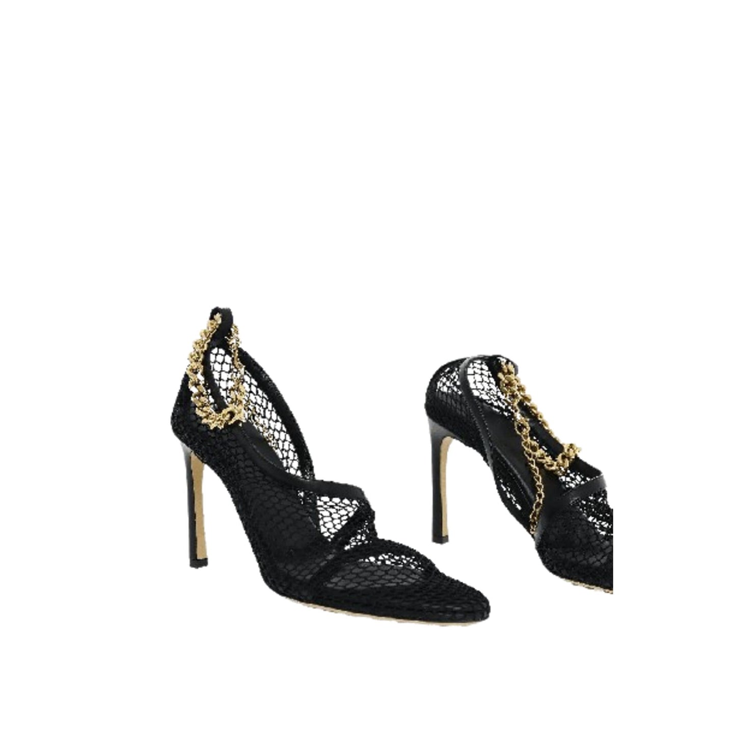 Bottega Veneta Ladies Chain-Trimmed 100Mm Mesh Pumps