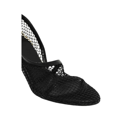 Bottega Veneta Ladies Chain-Trimmed 100Mm Mesh Pumps