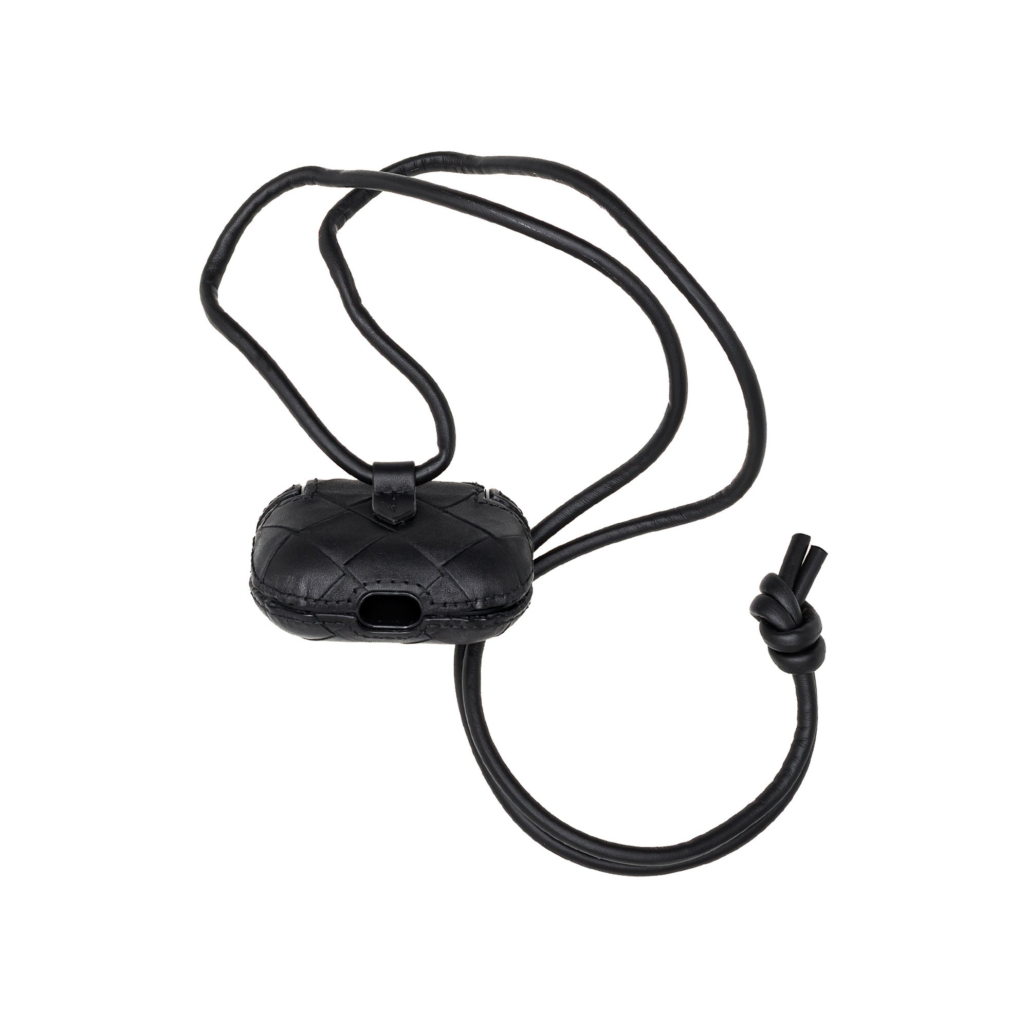 Bottega Veneta Intrecciato AirPods Pro Case - Black in Black