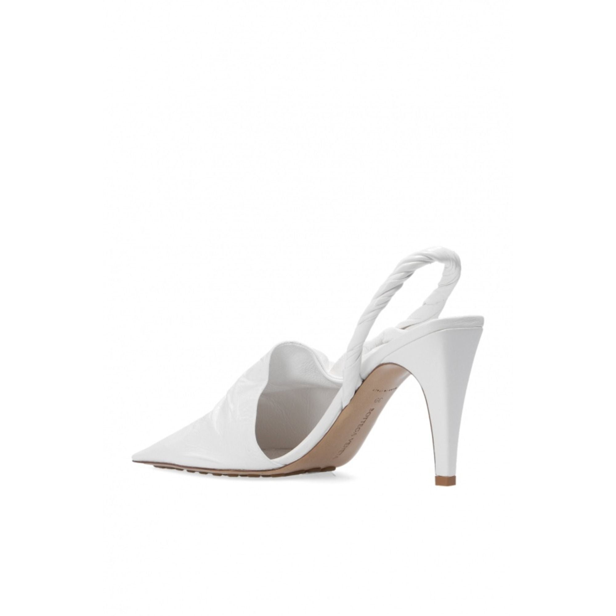 Bottega Veneta Pointed Toe Mules in White