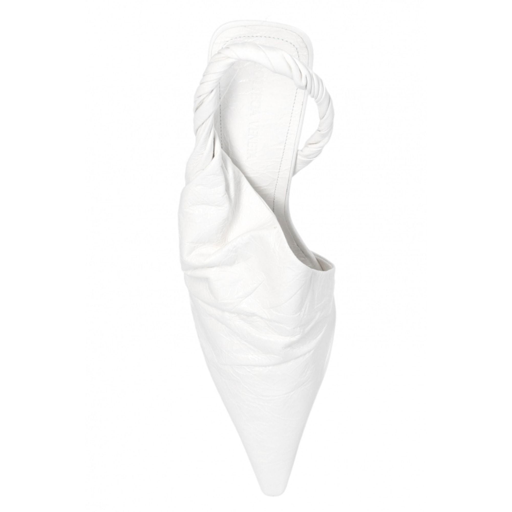 Bottega Veneta Pointed Toe Mules in White