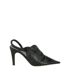 Bottega Veneta Bv Point Leather Pumps in BLACK