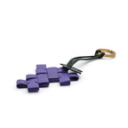Bottega Veneta Intrecciato Weave Grape Keyring in PURPLE