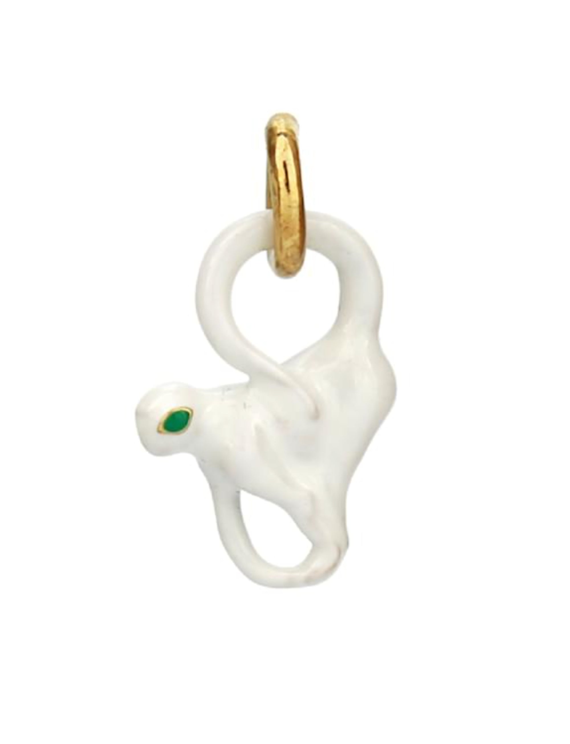Bottega Veneta Monkey Jewelry Charm White in White