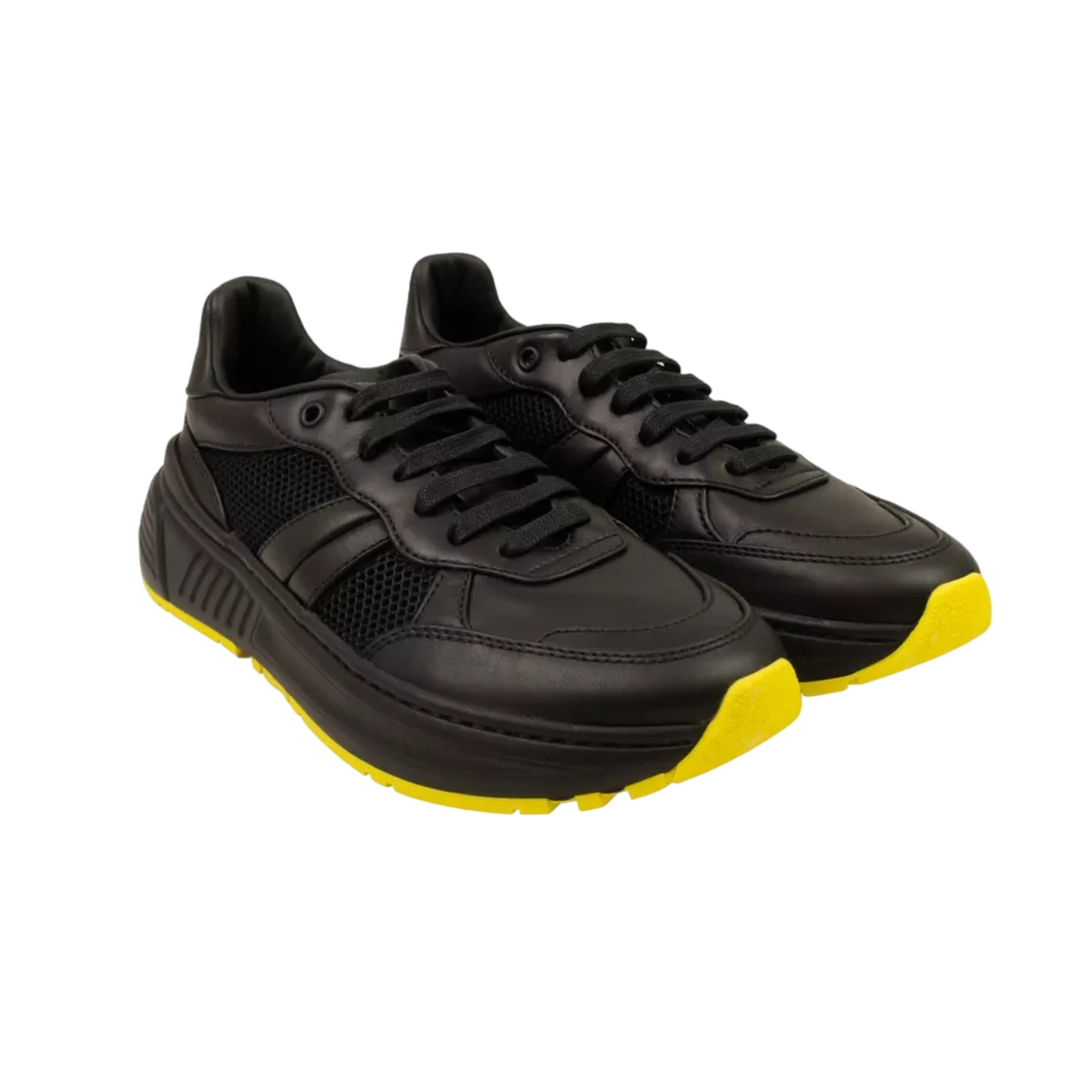 Bottega Veneta Speedster Athletic Sneakers Black in Black