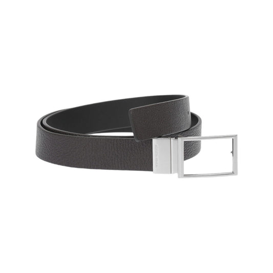 Bottega Veneta Mens Leather Belt in Black