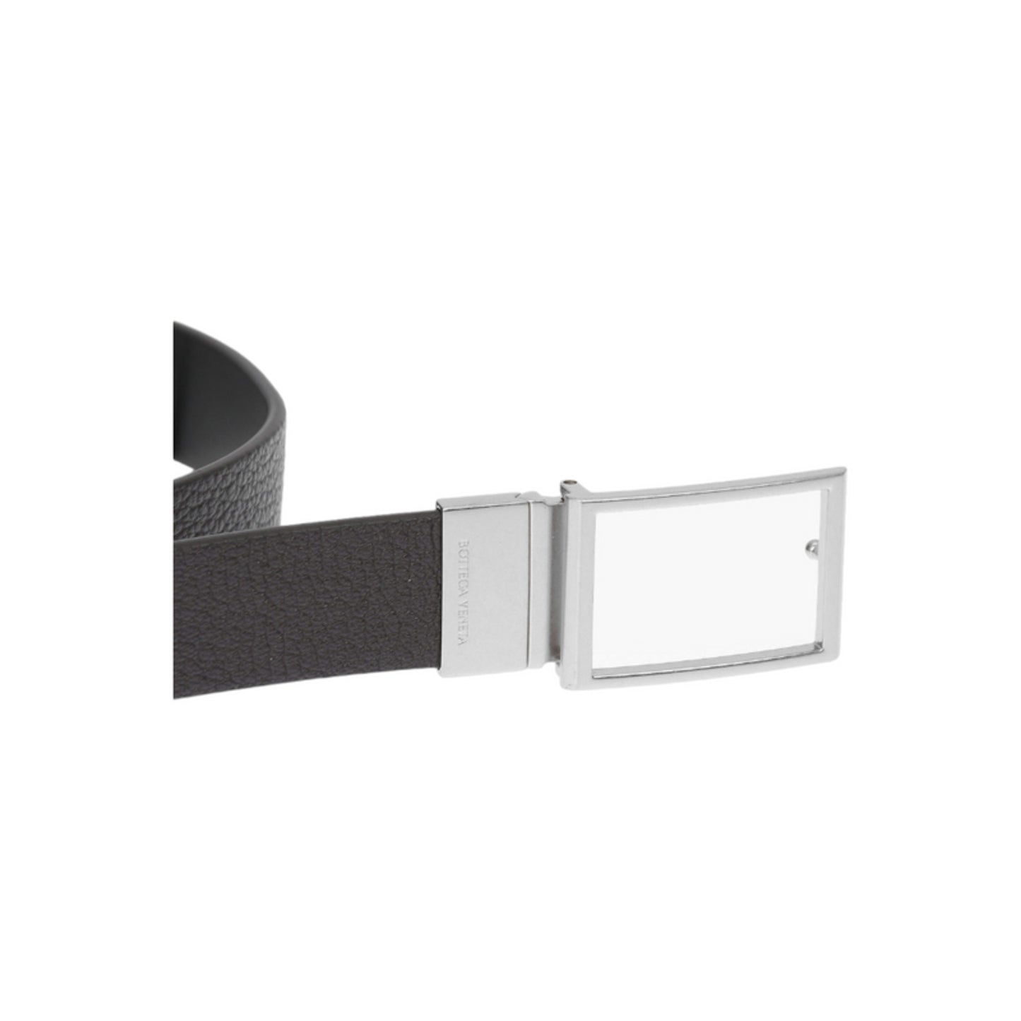 Bottega Veneta Mens Leather Belt in Black