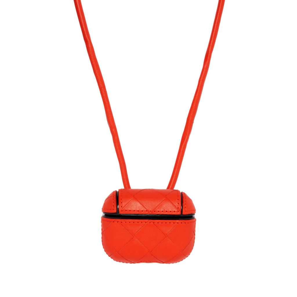 Bottega Veneta Intrecciato AirPods Pro Case - Orange in Orange