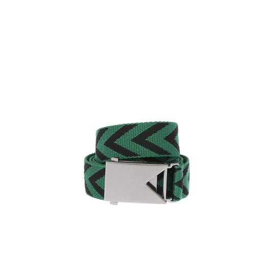 Bottega Veneta Men Polyester Belt in Green & Black Men