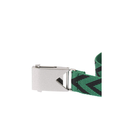 Bottega Veneta Men Polyester Belt in Green & Black Men