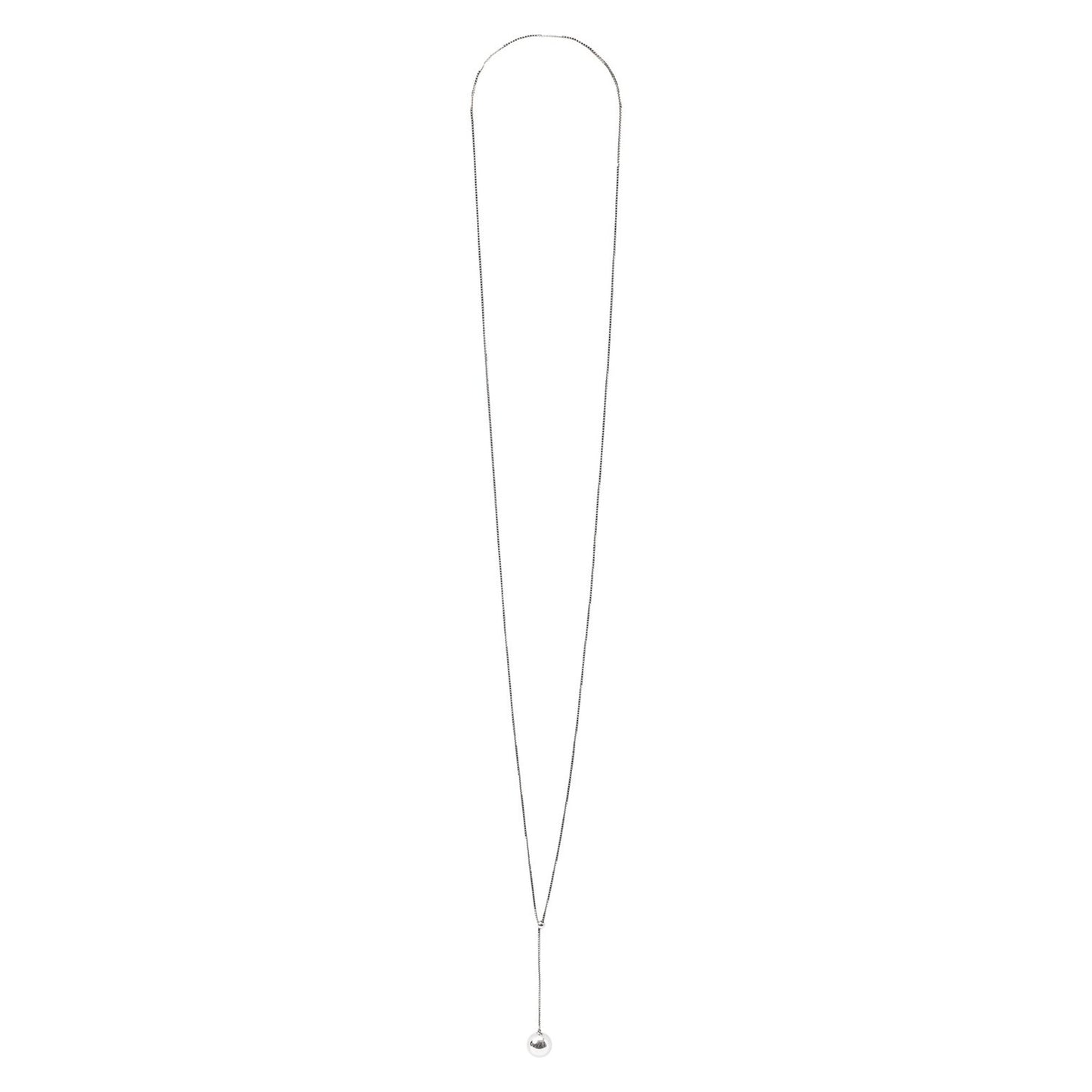 Bottega Veneta Sterling Silver Sphere Pendant Necklace
