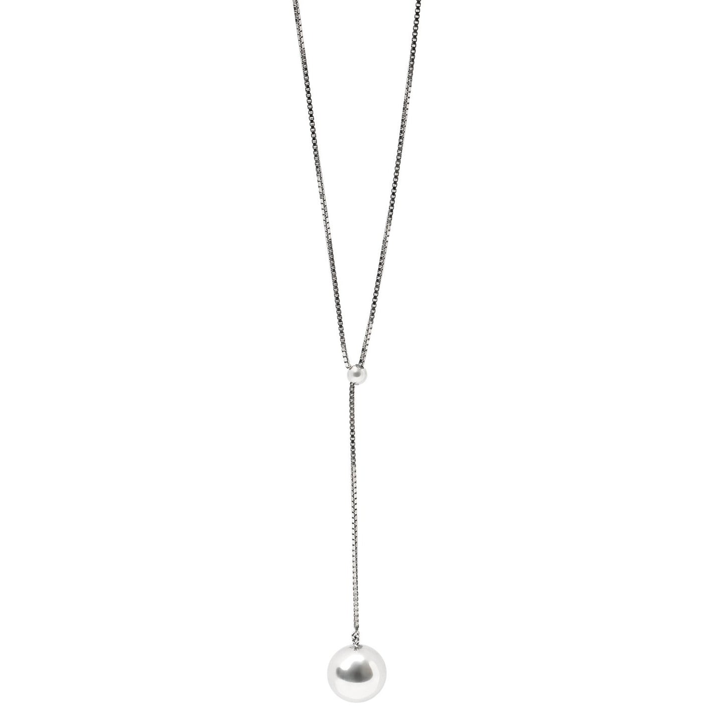 Bottega Veneta Sterling Silver Sphere Pendant Necklace