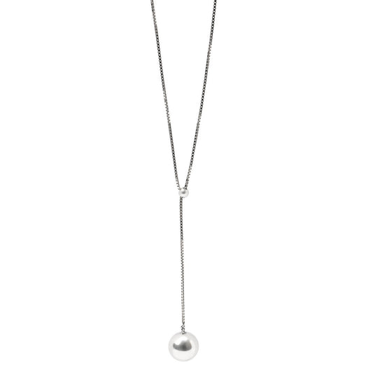 Bottega Veneta Sterling Silver Sphere Pendant Necklace