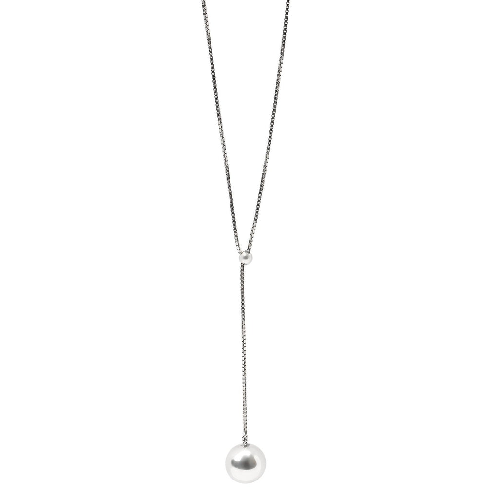 Bottega Veneta Sphere Pendant Box-Chain Belt in SILVER