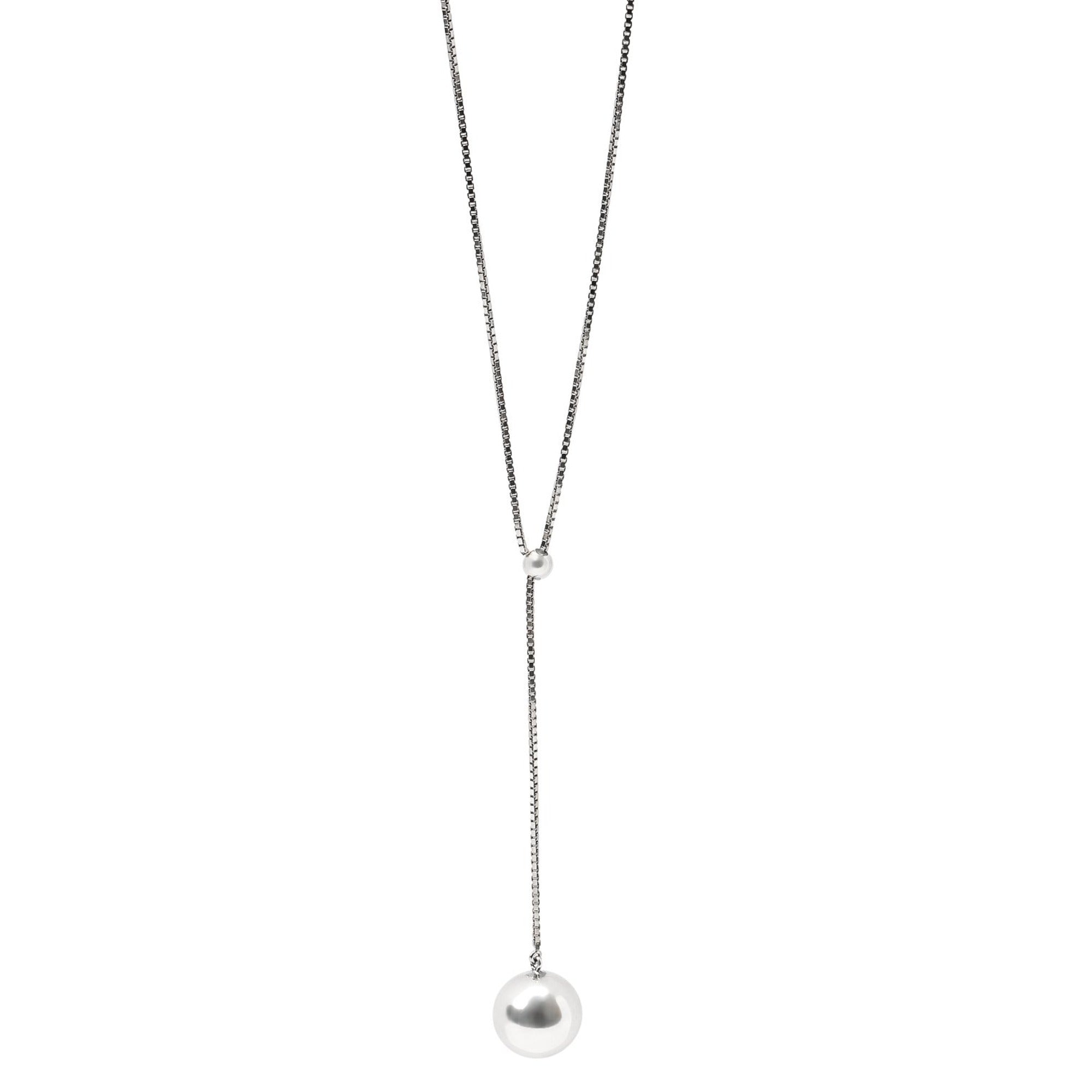 Bottega Veneta Sphere Pendant Box-Chain Belt in SILVER