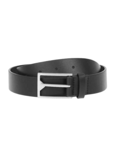 Bottega Veneta Mens Black Leather Belt