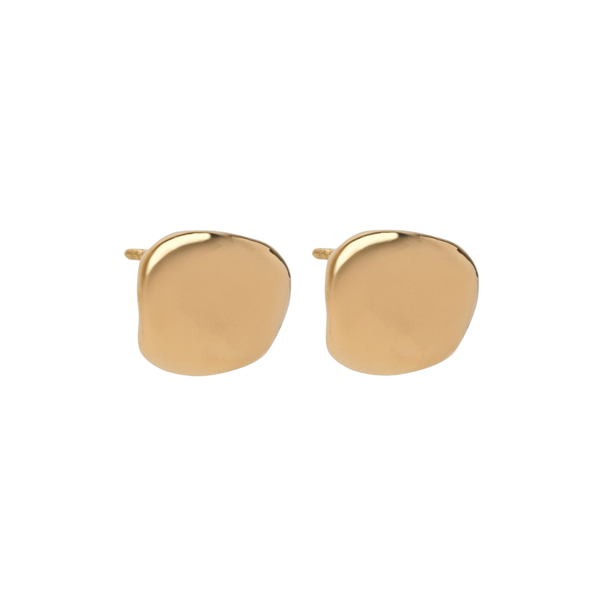 Bottega Veneta Oval Stud Earrings in GOLD