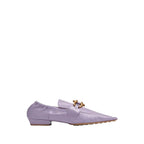 Bottega Veneta Madame Moccasin Loafers in PURPLE