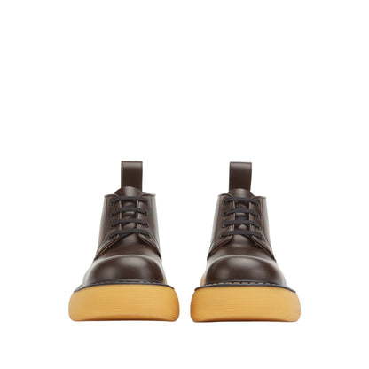 Bottega Veneta Mens Bounce Swell Ankle Brown Boots