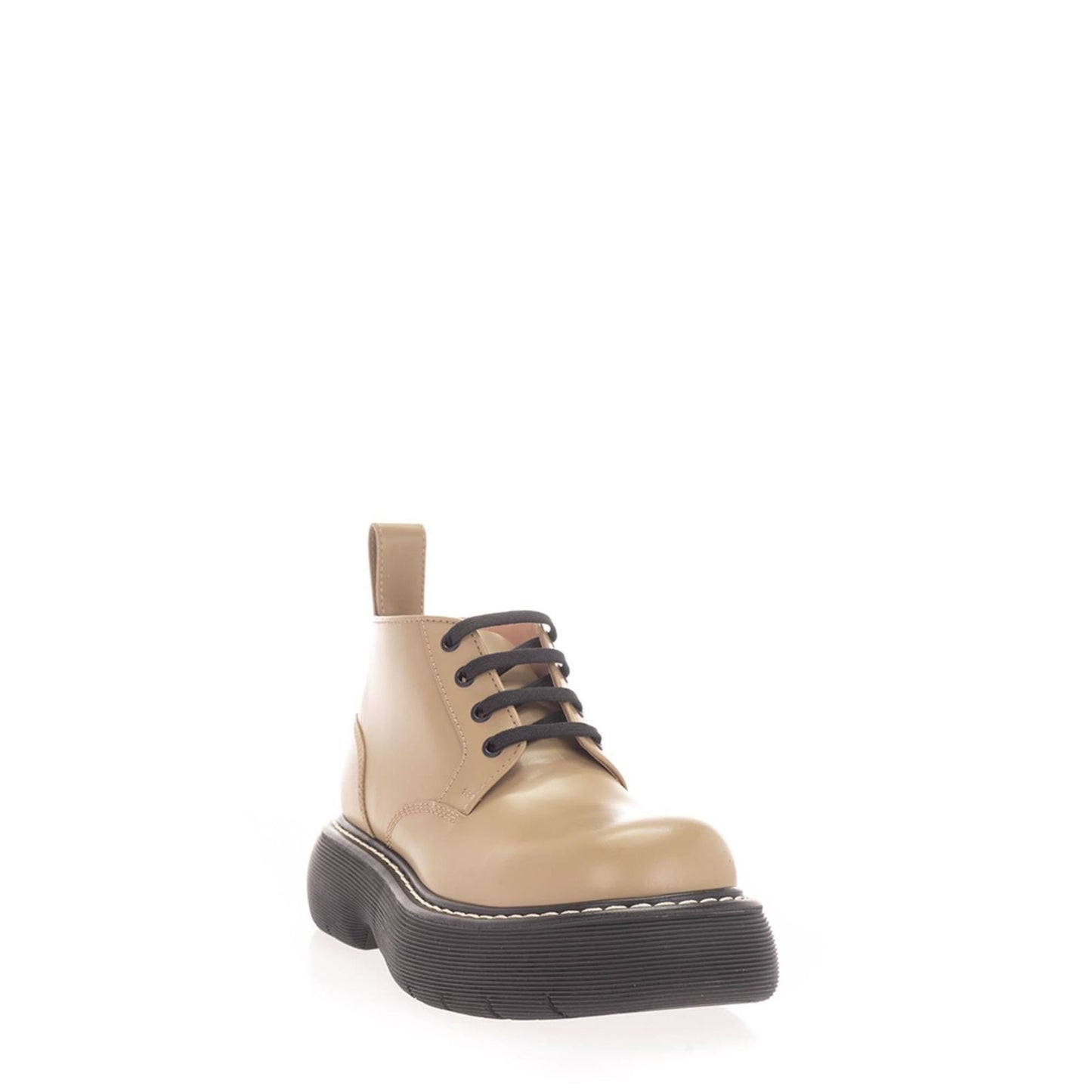 Bottega Veneta Ladies The Bounce Lace-Up All Spice Black Boots
