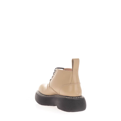 Bottega Veneta Ladies The Bounce Lace-Up All Spice Black Boots