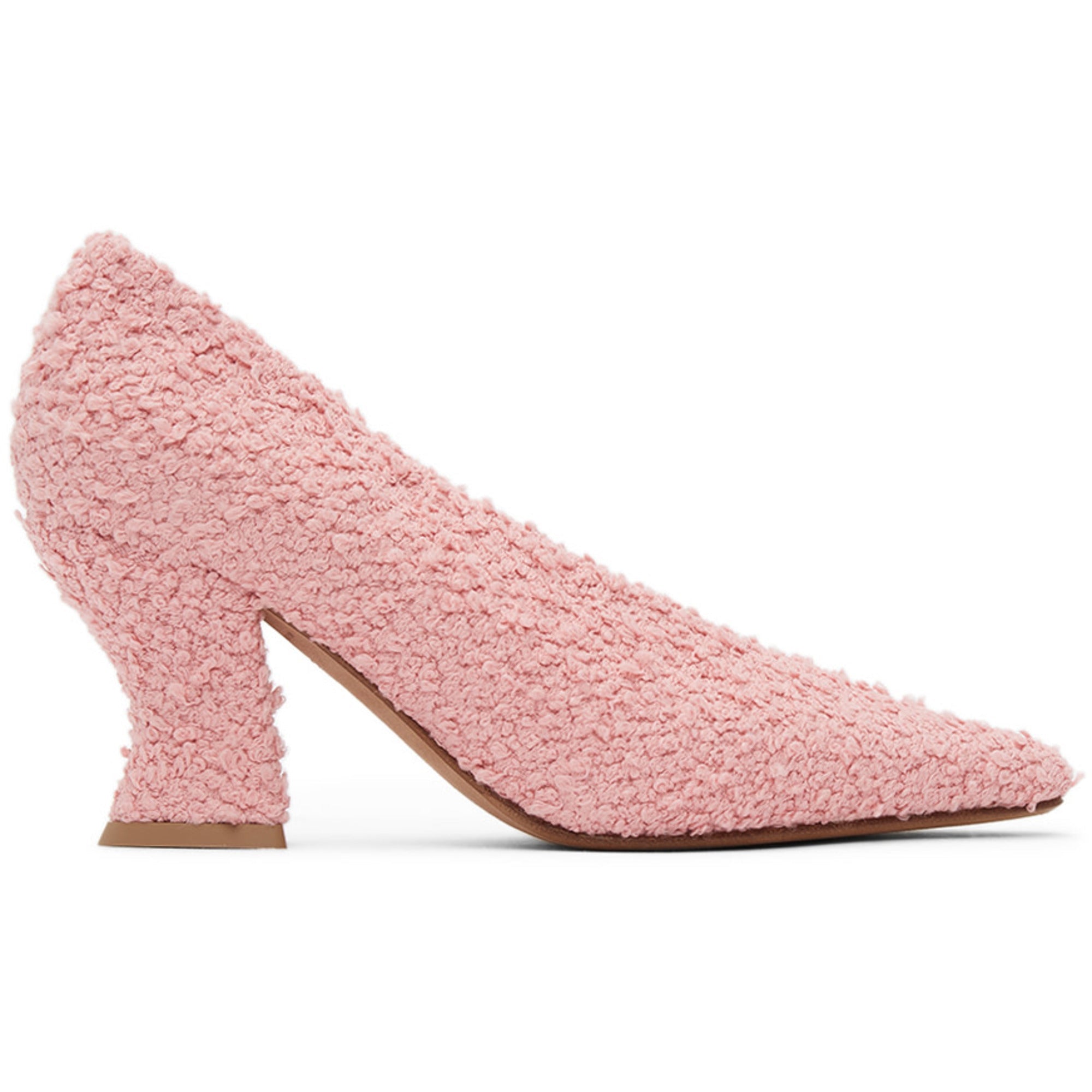 Bottega Veneta 75Mm Bouclé Pumps in PINK
